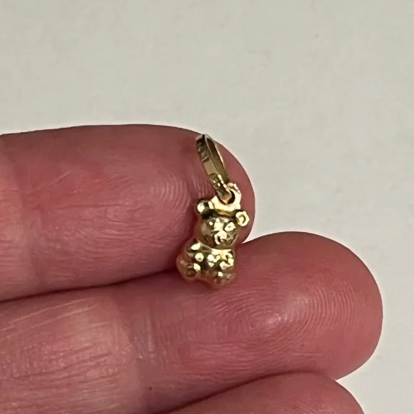 14K Gold Teddy Bear pendant - Picture 2 of 4
